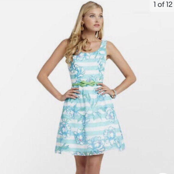 Lilly Pulitzer Posey dress Shorely Blue size 4 - Picture 3 of 14